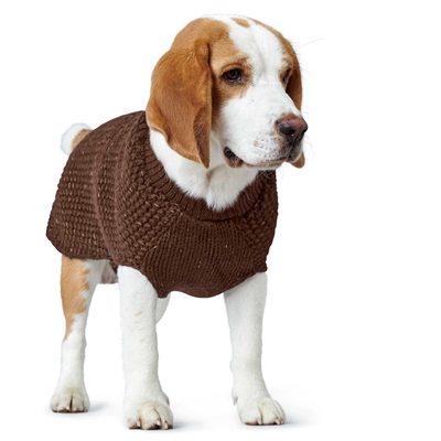 Hunter Finja Hunde Strik Med Indbygget Refleks Mocca Brown